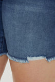 KanCan Curvy High Rise Button Down Skinny Shorts - KC8583M-P