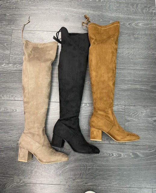 Over the Knee Boot - Tan