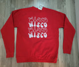 "Wisco" Red Crewneck