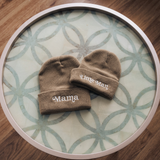 Matching Knit Hats- Little Man- Tan: Youth Size