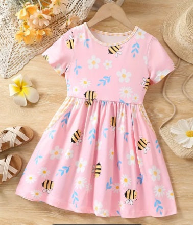 Girl's Bee & Daisy Dress