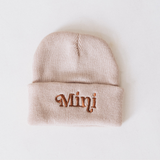 Matching Knit Hats- Mini- Beige: Toddler Size