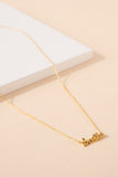 SMILE Charm Necklace - Gold