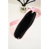 Solid Color Crossbody Fanny Pack Belt Bag: LIGHT PINK