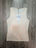 Casual Round Neck Tank - Beige