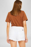 KanCan High Rise White Denim Shorts - KC6216NWT