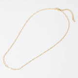 18K Gold Filled Hypoallergenic Paperclip Chain Necklace
