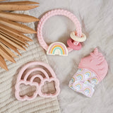 Itzy Mitt™ Silicone Teething Mitts: Bunny