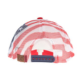 Unisex Embroidered USA Flag Mesh Back C.C Ball Cap: Black