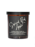 Spiced Red Apple Soy Candle -10oz Jar With Lid Black Label