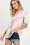 Tie Dye Choker Neck Top