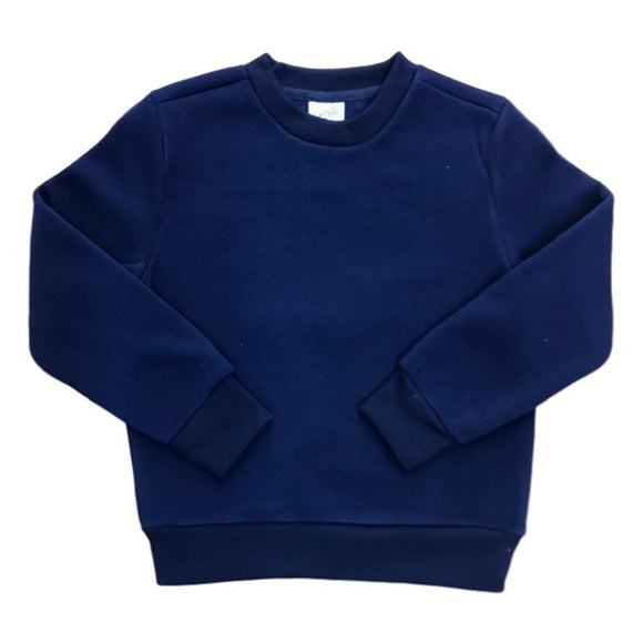 Kid's Navy Crewneck Sweatshirt