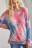 Tie Dye Cross Open Back Top