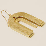 Portuguese Moroccan Tile Bridge Style Drop Earring: Green