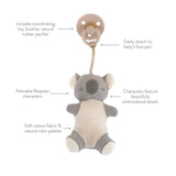 Bitzy Pal Natural Rubber Pacifier & Plush: Koala
