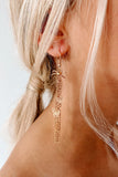 Gold Butterfly Chain Earrings