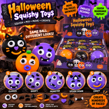 Halloween Smush Face Squishy Toys