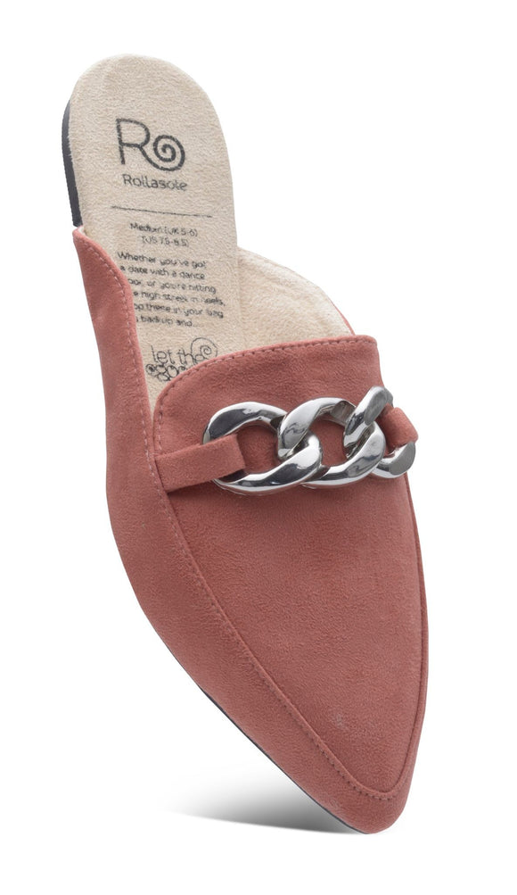 Rollasole Blush Backless Loafer