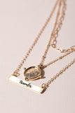 Layered TRAVELER Chain Necklace - Gold