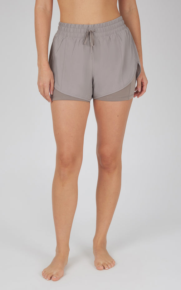 Lightstream Alpine 2 In 1 Running Active Short - Taupe