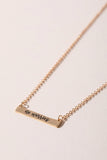 Layered NO WORRIES Chain Necklace