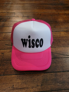 "Wisco" Pink Trucker Hat