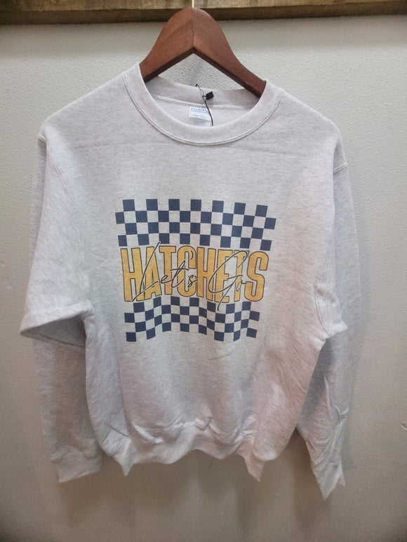 Checkered Hatchets Crewneck Sweatshirt
