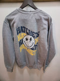 Wavy Hatchets + Smiley Crewneck Sweatshirt