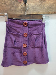 Girl's Purple Corduroy Skirt