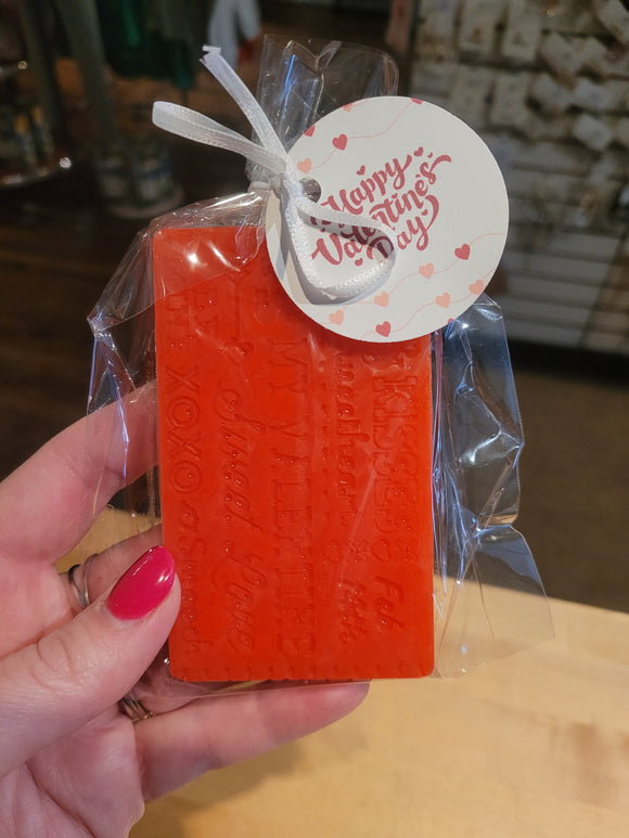 Valentine's Bar Soap - Strawberry