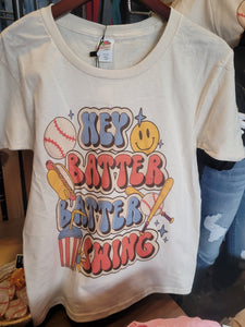 Youth "Hey Batter Batter" Graphic Tee