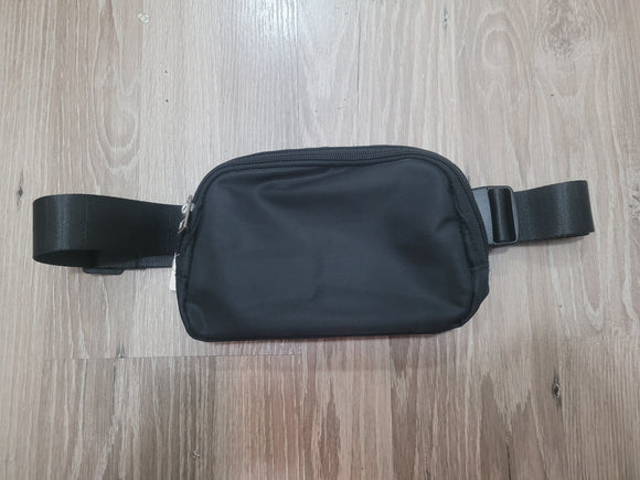 Solid Crossbody Bag - Black