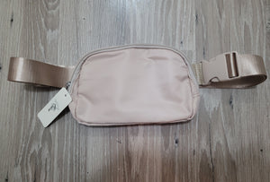 Solid Crossbody Bag - Beige