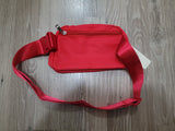 Solid Crossbody Bag - Red