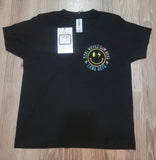 Youth "Boat Waves Sun Rays" Graphic Tee - Black