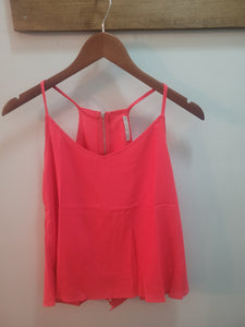 Red Racerback Flowy Tank