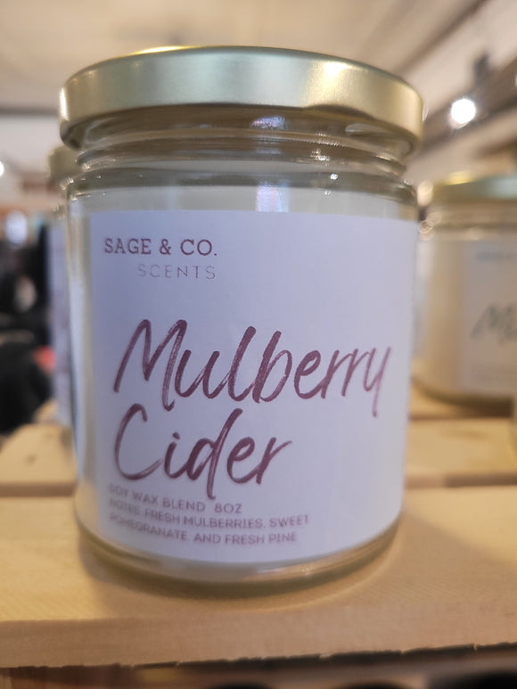 Christmas Jar Candles | Mulberry Cider