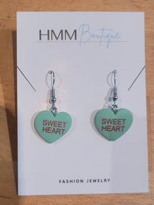 Sweetheart Dangle Earrings - Sweetheart