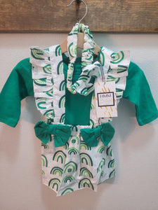 Baby Green Rainbows 2 PC Set