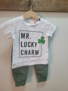 Baby "Mr. Lucky" Charm 2 PC Outfit