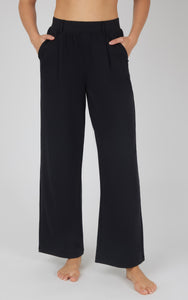 Women's Lux Daily Trouser Pleated Pants - Black