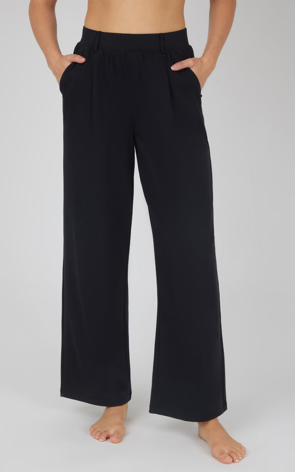 Women's Lux Daily Trouser Pleated Pants - Black