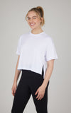 Women's Super Soft Short Sleeve Boxy Tee 2 Pack - Gray/White