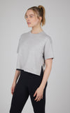 Women's Super Soft Short Sleeve Boxy Tee 2 Pack - Gray/White