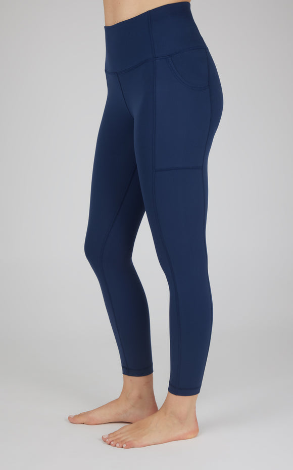Women's Lux Ankle Leggings With Utility Pockets - Blue