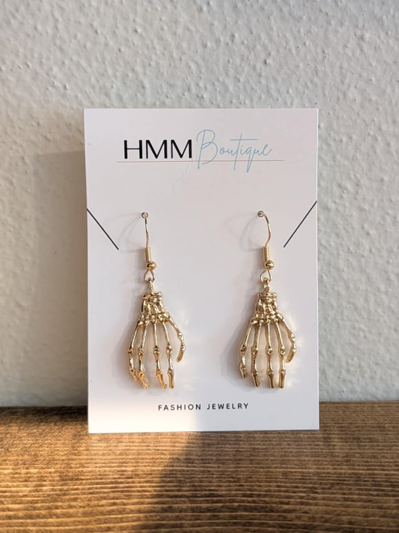 Skeleton Hand Drop Earrings