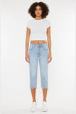 KanCan High Rise Light Wash Capri Denim - KC2559L