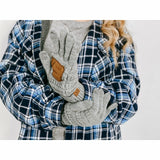 Solid Cable Knit CC Women's Gloves: Peanut