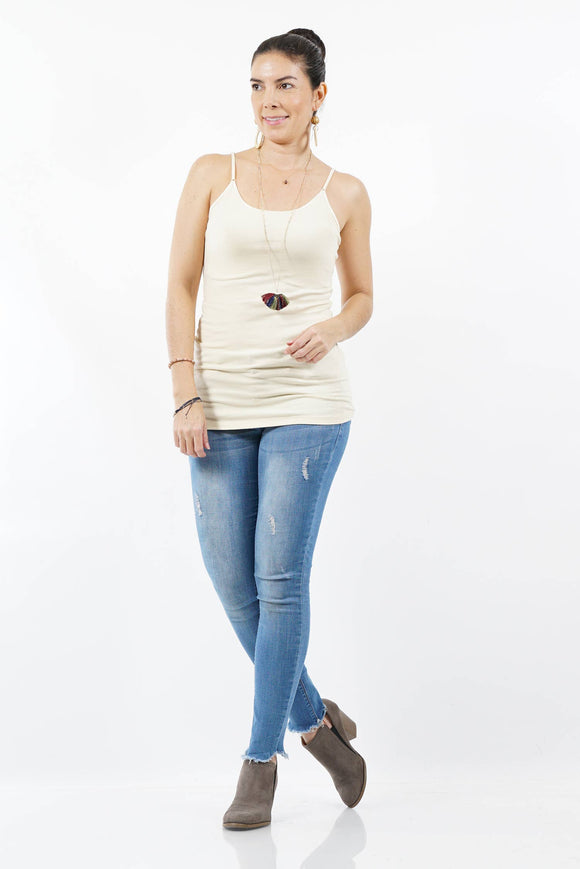 Long Camisole - Taupe