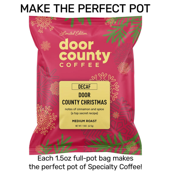 Door County Christmas DECAF Holiday Coffee, 1.5oz